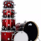 PDP Concept Maple Shell Pack - 7-Piece - Red To Black Sparkle Fade PDCM2217RB