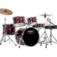 Mapex Rebel 5-Piece Complete Junior Set Up with Fast Size Toms - RB5844FTCDR - Dark Red