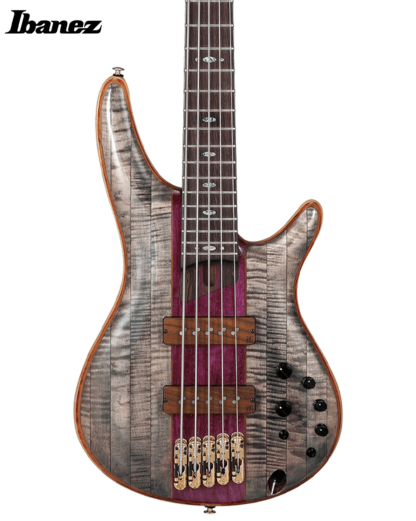 Ibanez Premium SR5CMDX 5-string Bass Guitar - Black Ice Low Gloss Ibanez Premium SR5CMDX 5-string Bass Guitar - Black Ice Low Gloss