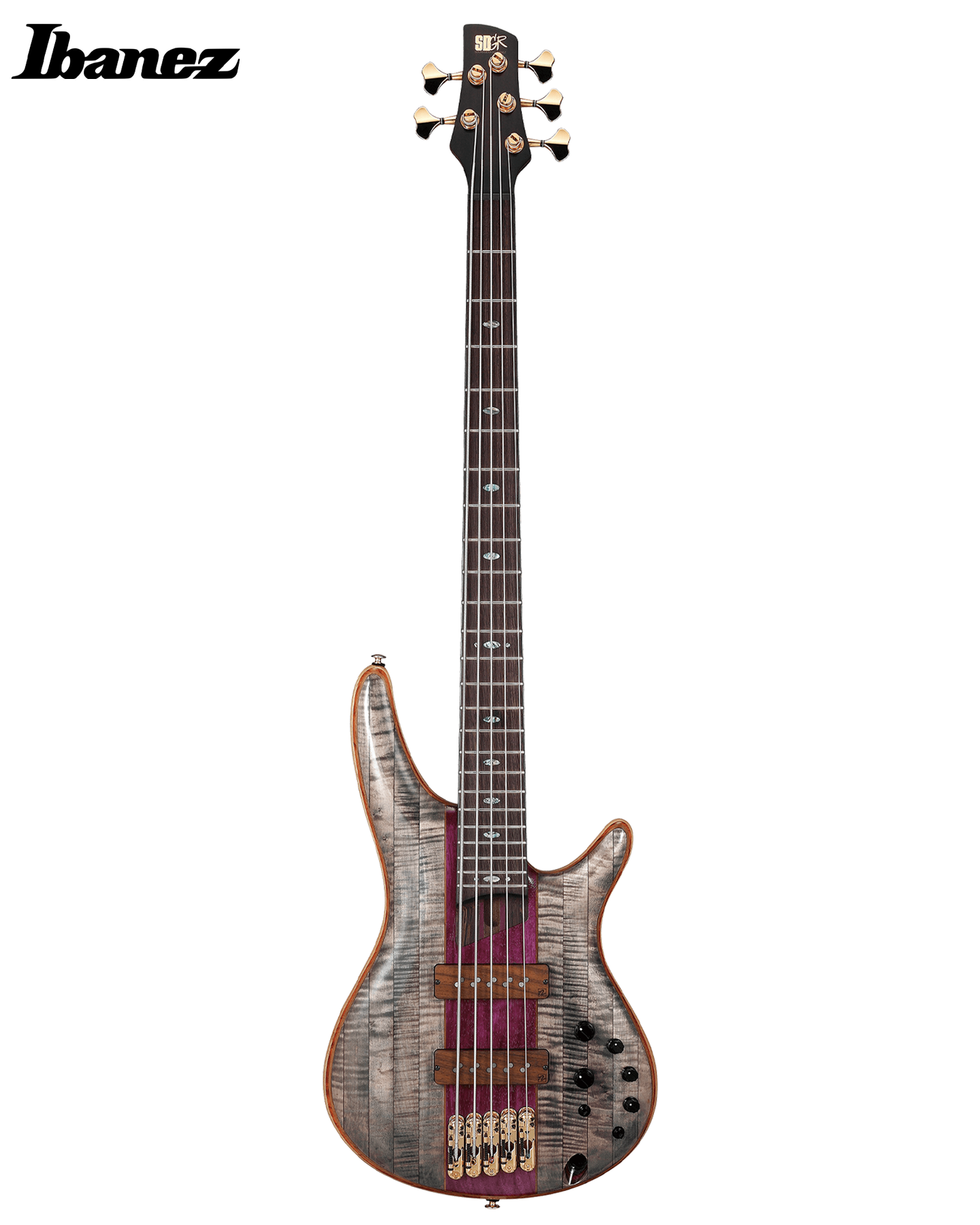 Ibanez Premium SR5CMDX 5-string Bass Guitar - Black Ice Low Gloss Ibanez Premium SR5CMDX 5-string Bass Guitar - Black Ice Low Gloss