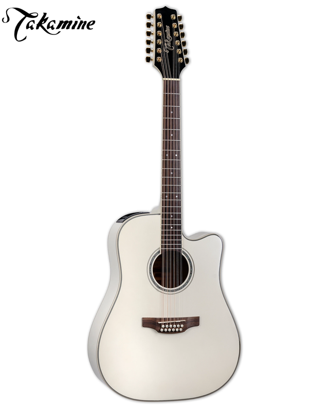 Takamine GD37CE-12 PW 12-string - Pearl White