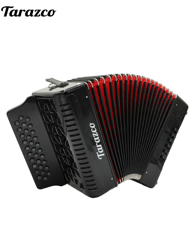 Tarazco GCF (SOL) 31 Button Accordion, Norteño music - Glossy Black
