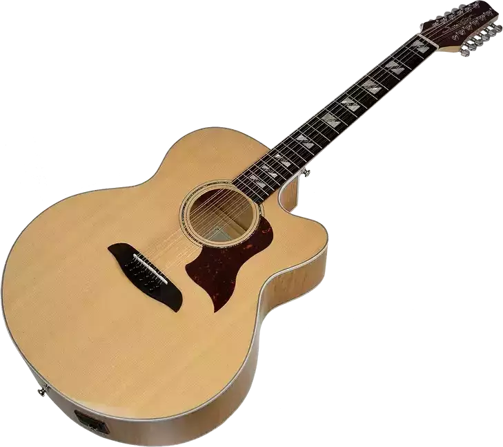 Sawtooth ST-MPL-AEJC-12 Jumbo Acoustic Electric 12-String Guitar, Solid Spruce Top