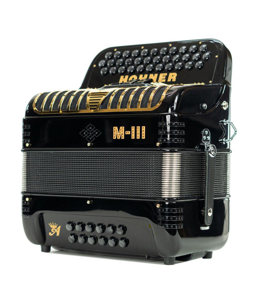 Hohner Anacleto MARK III 3 Switch Compact EAD Accordion - Black