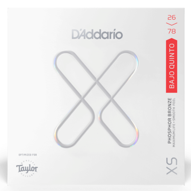 D'Addario XSAPB2678 Medium Coasted Bajo Quinto (10 Strings)