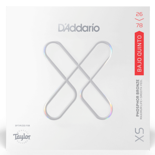 D'Addario XSAPB2678 Medium Coasted Bajo Quinto (10 Strings)