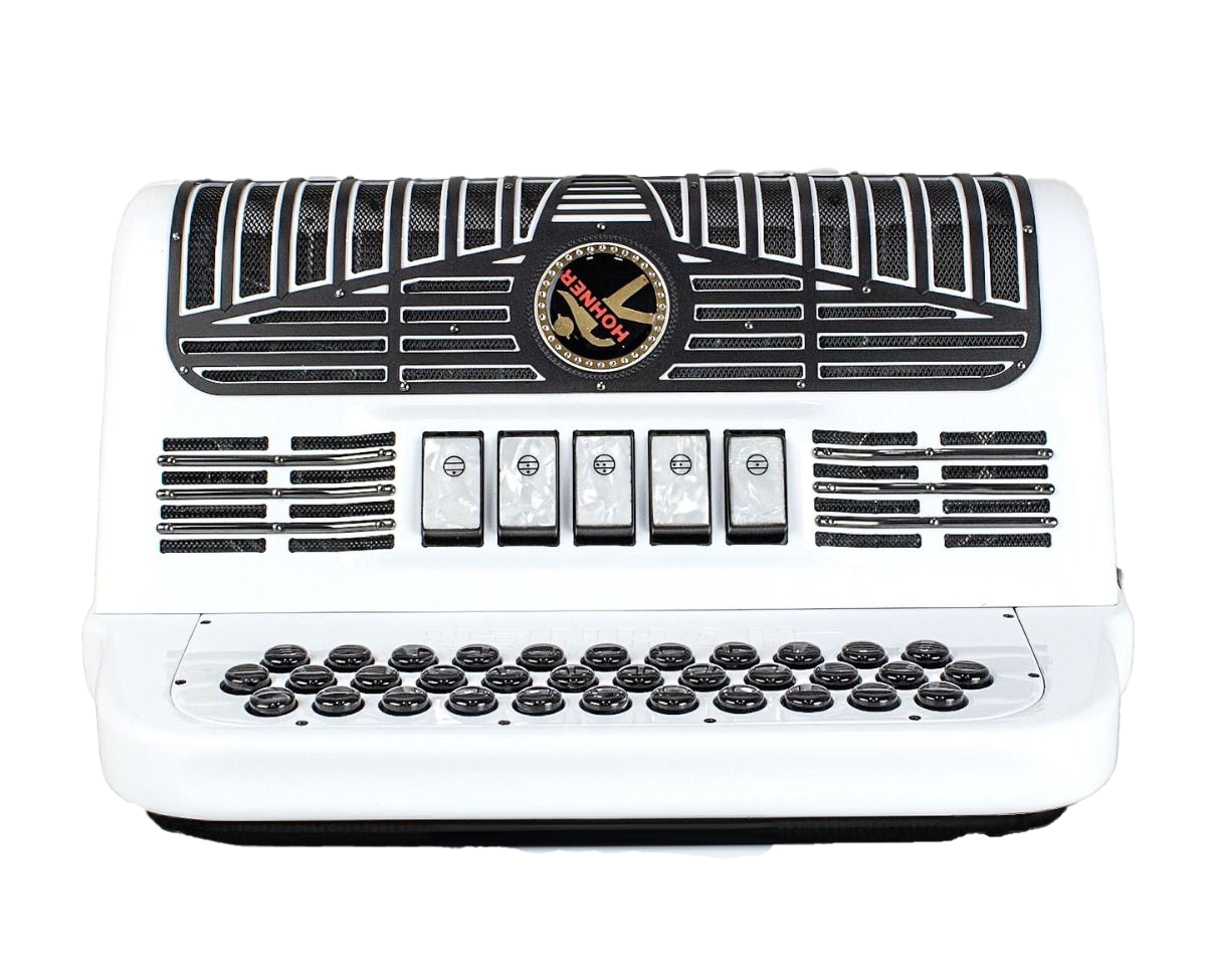 Hohner Anacleto WhiteHawk 5 Switch FBE Accordion - WH2