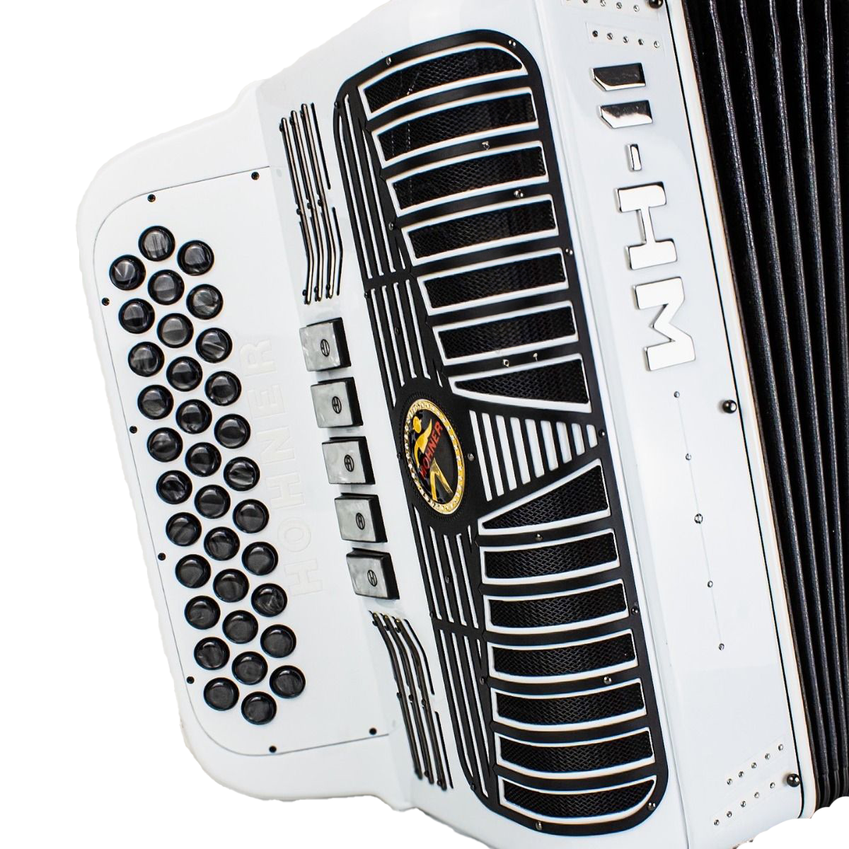 Hohner Anacleto WhiteHawk 5 Switch FBE Accordion - WH2