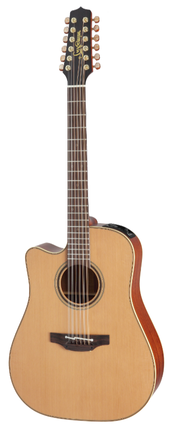 Takamine P3DC-12 LH Left-Handed 12-String Dreadnought Acoustic-Electric Guitar - Natural Satin