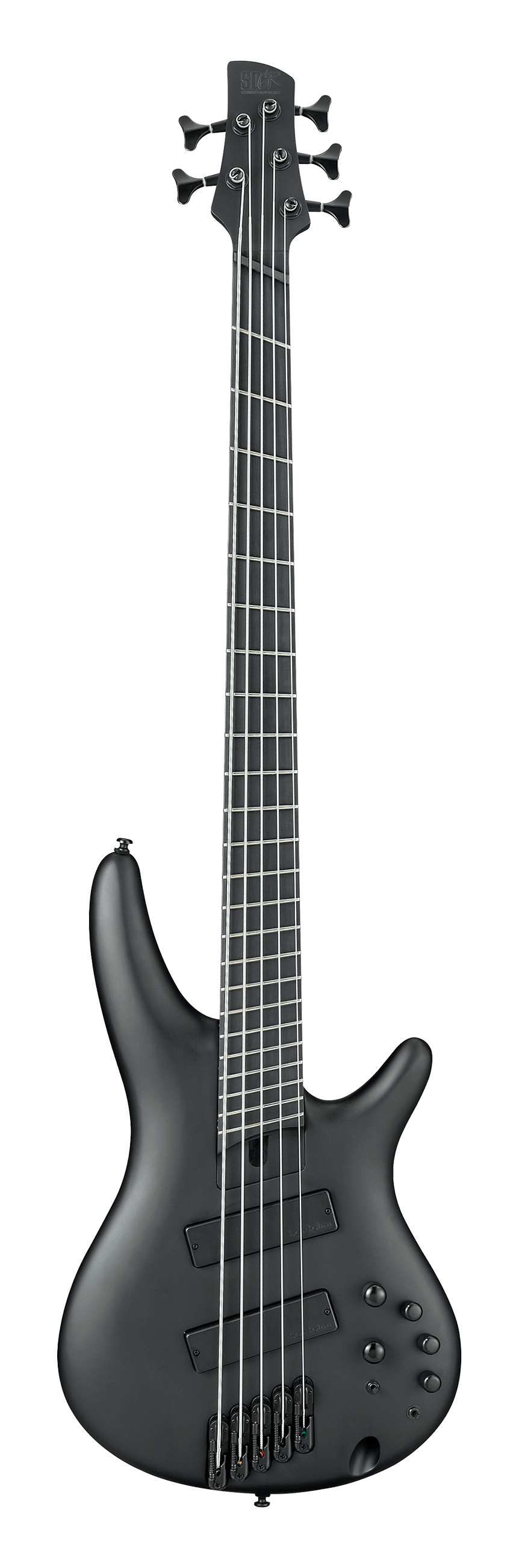 Ibanez SRMS625EXBKF Multiscale 5-String Electric Bass Guitar - Black Flat