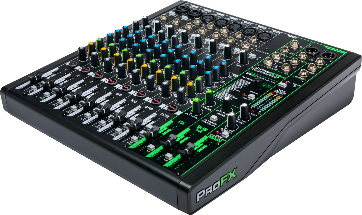 【極美品】MACKIE ProFX12 12チャンネルミキサー Mackie ProFX12v3 – 12-Channel Professional Effects Mixer with USB