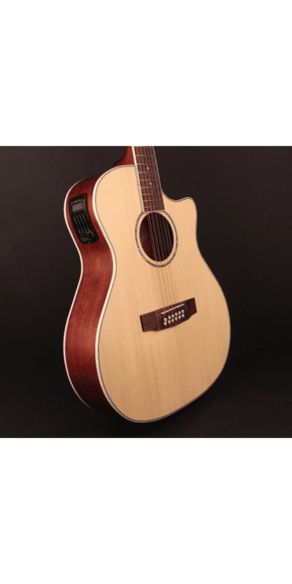 Cort Grand Regal GA-MEDX-12 OP Electro Acoustic Guitar, Open Pore