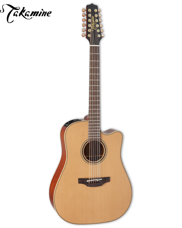 Takamine P3DC-12 12-String Dreadnought Acoustic-Electric Guitar - Natural Satin