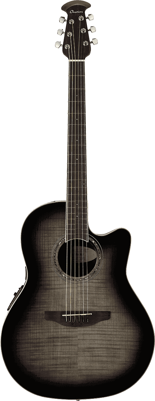 The Celebrity® Collection Celebrity Standard® Exotic Mid Depth Transparent Black Burst On Flamed Maple  CS24P-TBBY