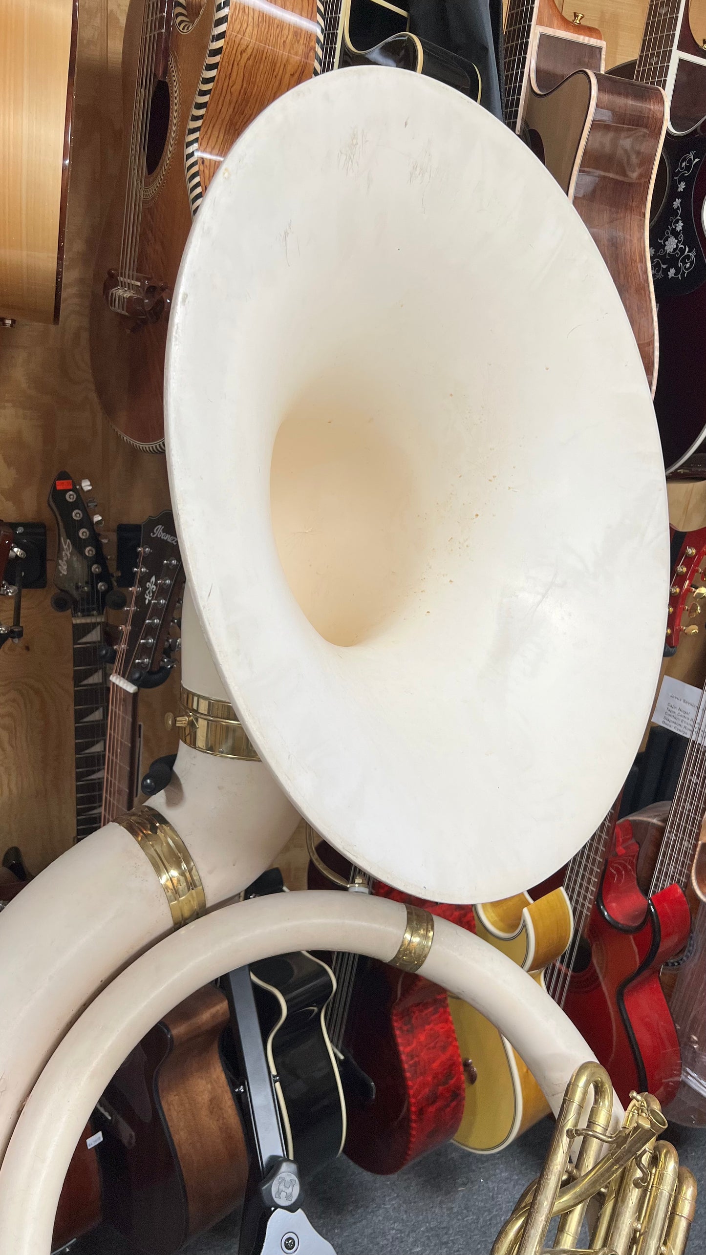 White sousaphone deals